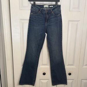Stylish Dark Blue Flare Jeans